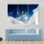 Snowboarder Jumping Through The Air With Blue Sky Canvas Wall Art-3 Horizontal-Gallery Wrap-37" x 24"-Tiaracle