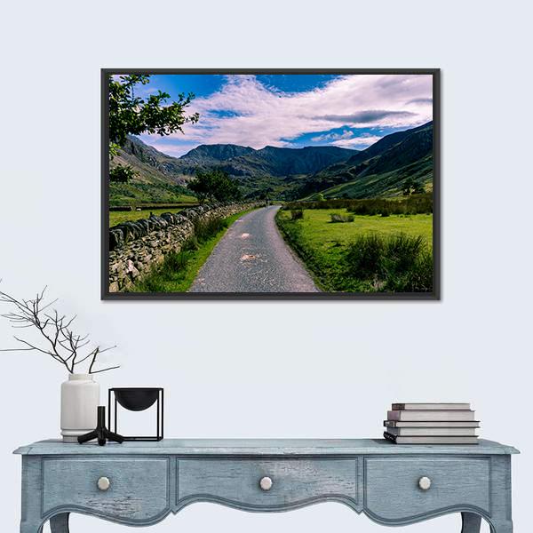Snowdonia National Park Canvas Wall Art-1 Piece-Floating Frame-24" x 16"-Tiaracle