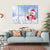 Snowman With A Blank Placard In His Hand Canvas Wall Art-4 Horizontal-Gallery Wrap-34" x 24"-Tiaracle