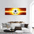 Soccer Ball In Fire Panoramic Canvas Wall Art-1 Piece-36" x 12"-Tiaracle
