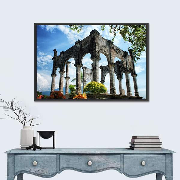 Soekasada Architecture In Indonesia Canvas Wall Art-1 Piece-Floating Frame-24" x 16"-Tiaracle