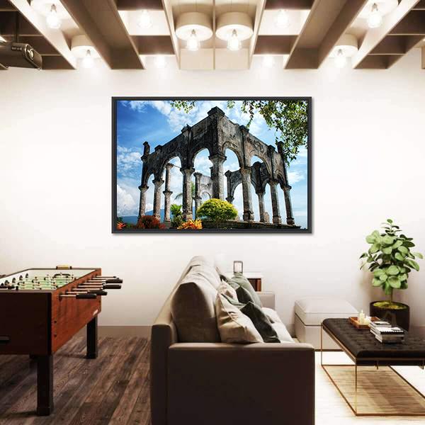 Soekasada Architecture In Indonesia Canvas Wall Art-3 Horizontal-Gallery Wrap-25" x 16"-Tiaracle