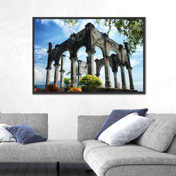 Soekasada Architecture In Indonesia Canvas Wall Art-3 Horizontal-Gallery Wrap-25" x 16"-Tiaracle