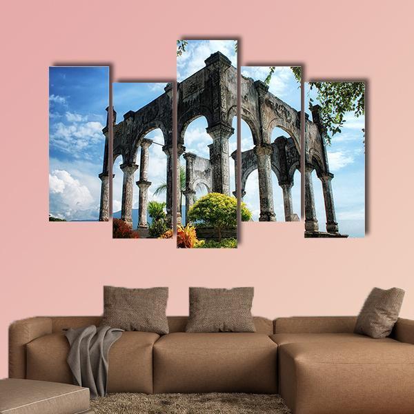 Soekasada Architecture In Indonesia Canvas Wall Art-5 Pop-Gallery Wrap-47" x 32"-Tiaracle