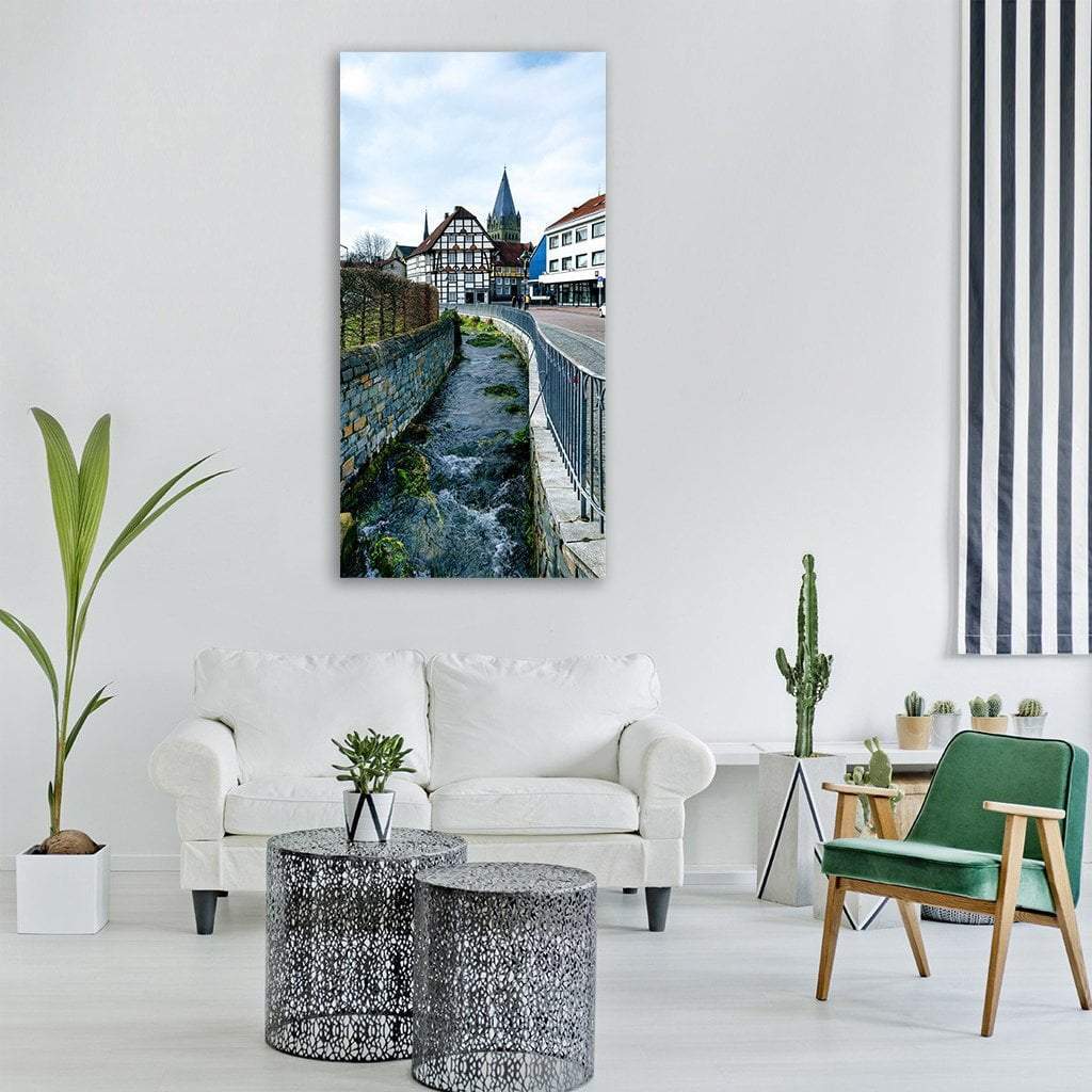 Soest City View In Germany Vertical Canvas Wall Art-1 Vertical-Gallery Wrap-12" x 24"-Tiaracle