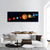 Solar System Planets Panoramic Canvas Wall Art-1 Piece-36" x 12"-Tiaracle