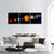 Solar System Planets Panoramic Canvas Wall Art-1 Piece-36" x 12"-Tiaracle