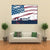 Soldiers Fighting At War With American Flag Canvas Wall Art-4 Square-Gallery Wrap-17" x 17"-Tiaracle