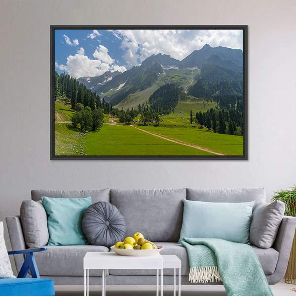 Sonamarg Jammu Kashmir Canvas Wall Art-3 Horizontal-Gallery Wrap-25" x 16"-Tiaracle