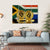 South Africa Flag With Bitcoin Canvas Wall Art-1 Piece-Gallery Wrap-36" x 24"-Tiaracle