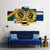 South Africa Flag With Bitcoin Canvas Wall Art-4 Pop-Gallery Wrap-50" x 32"-Tiaracle
