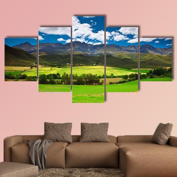 South Africa Landscape Canvas Wall Art-5 Star-Gallery Wrap-62" x 32"-Tiaracle