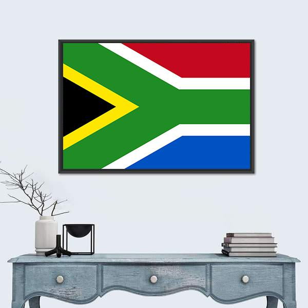 South-African Republic Flag Canvas Wall Art-1 Piece-Floating Frame-24" x 16"-Tiaracle