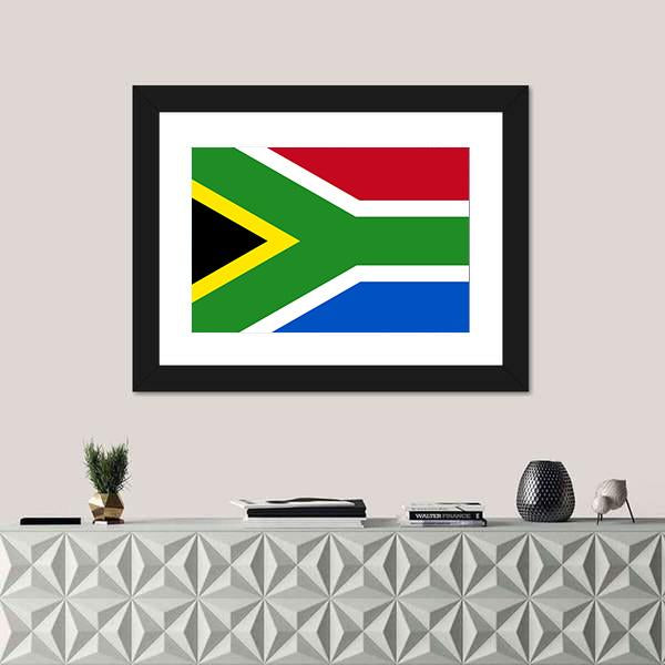 South-African Republic Flag Canvas Wall Art-1 Piece-Framed Print-20" x 16"-Tiaracle