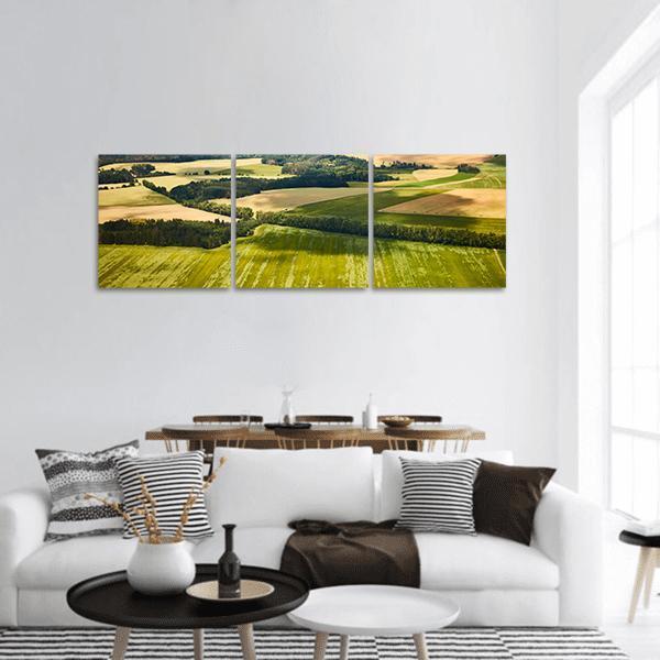South Bohemian Landscape Panoramic Canvas Wall Art-1 Piece-36" x 12"-Tiaracle