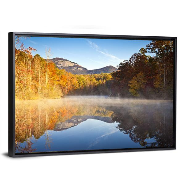 South Carolina Autumn Sunrise Canvas Wall Art-3 Horizontal-Gallery Wrap-25" x 16"-Tiaracle