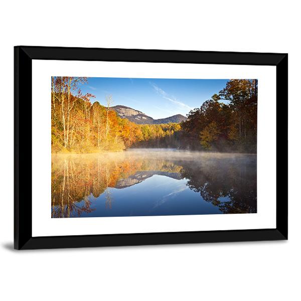 South Carolina Autumn Sunrise Canvas Wall Art-3 Horizontal-Gallery Wrap-25" x 16"-Tiaracle