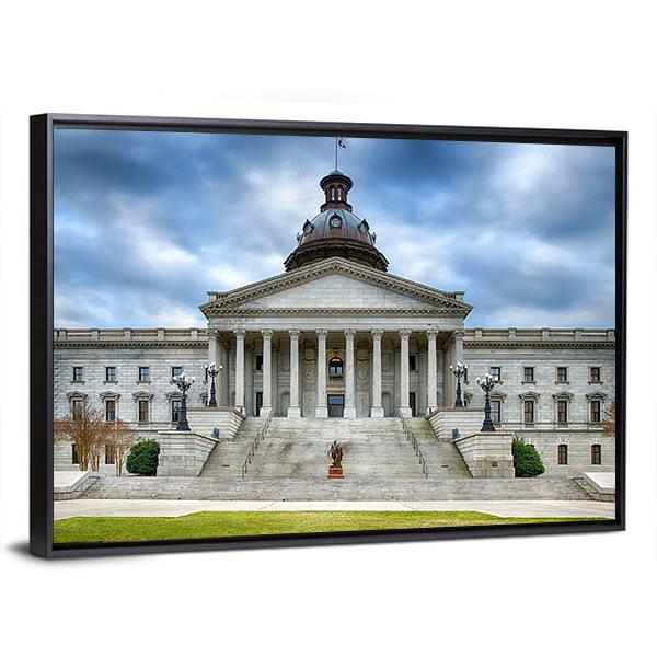 South Carolina State Capitol Building Canvas Wall Art-3 Horizontal-Gallery Wrap-25" x 16"-Tiaracle