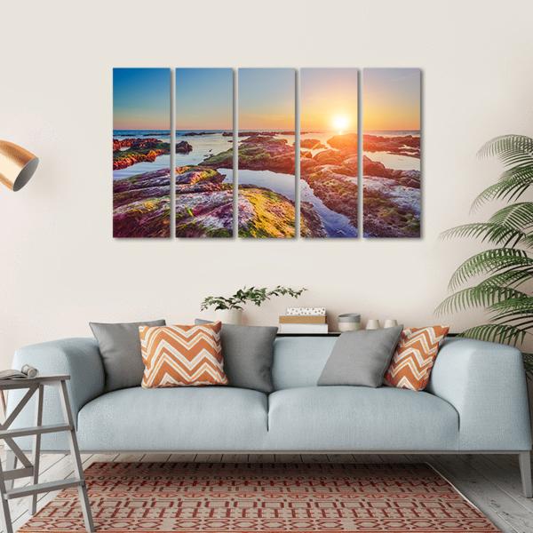 South Coast Of Island Sicily Italy Canvas Wall Art-5 Horizontal-Gallery Wrap-22" x 12"-Tiaracle