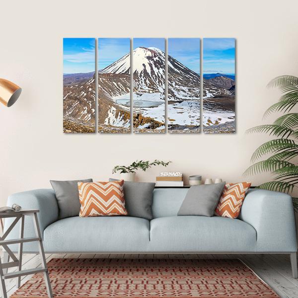 South Crater In Winter Canvas Wall Art-5 Horizontal-Gallery Wrap-22" x 12"-Tiaracle
