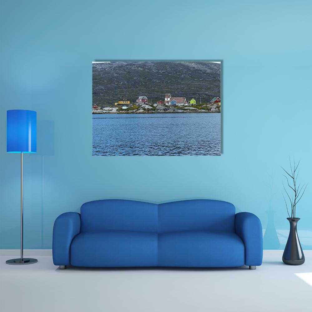 South Greenland Canvas Wall Art-1 Piece-Gallery Wrap-48" x 32"-Tiaracle
