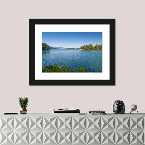 South Holston Lake Canvas Wall Art-1 Piece-Framed Print-20" x 16"-Tiaracle