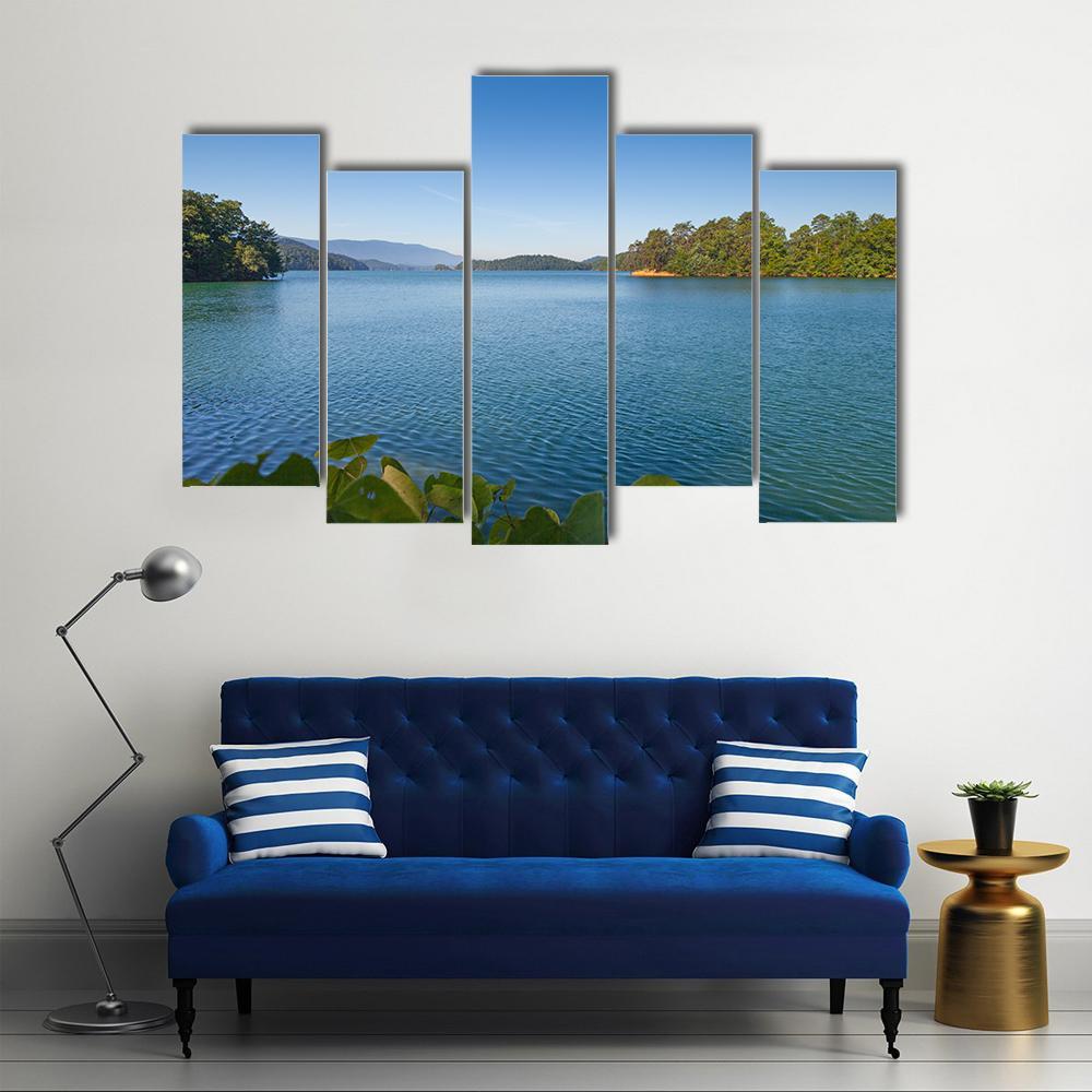 South Holston Lake Canvas Wall Art-5 Pop-Gallery Wrap-47" x 32"-Tiaracle