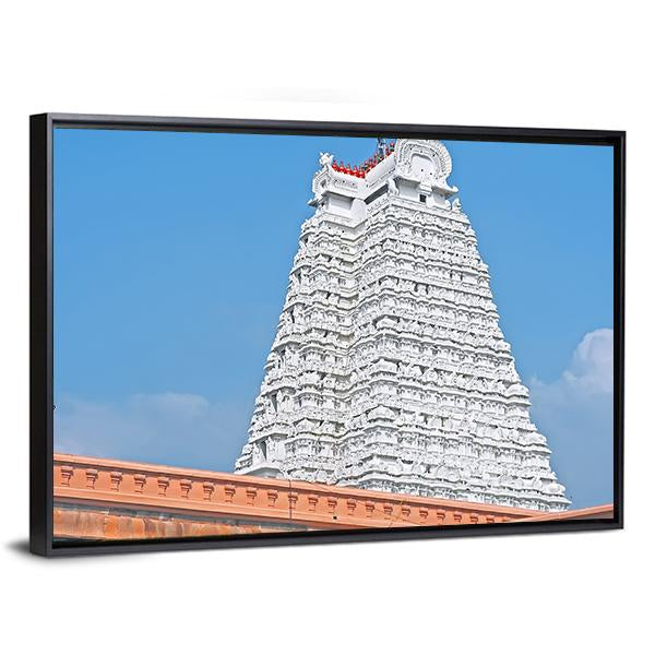 South Indian Temple Canvas Wall Art-3 Horizontal-Gallery Wrap-25" x 16"-Tiaracle