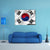 South Korea Waving Flag Canvas Wall Art-3 Horizontal-Gallery Wrap-37" x 24"-Tiaracle