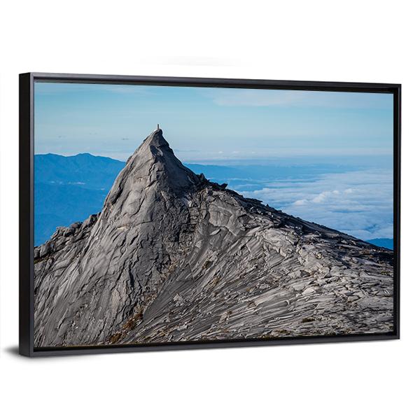 South Peak Of Kinabalu Mountain Canvas Wall Art-3 Horizontal-Gallery Wrap-25" x 16"-Tiaracle