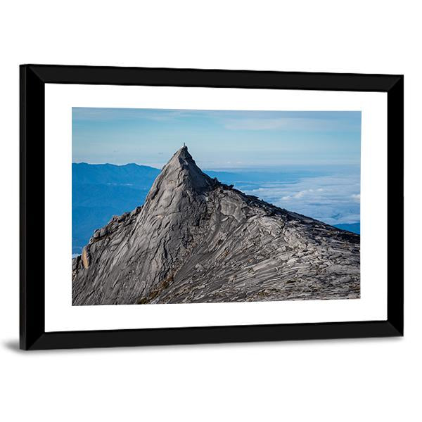South Peak Of Kinabalu Mountain Canvas Wall Art-3 Horizontal-Gallery Wrap-25" x 16"-Tiaracle