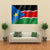 South Sudan Flag Canvas Wall Art-4 Horizontal-Gallery Wrap-34" x 24"-Tiaracle