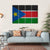 South Sudan Flag Canvas Wall Art-4 Horizontal-Gallery Wrap-34" x 24"-Tiaracle