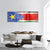 South Sudan Flag Panoramic Canvas Wall Art-3 Piece-25" x 08"-Tiaracle