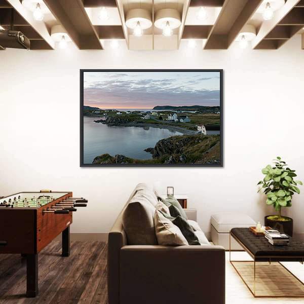 South Twillingate Island In Canada Canvas Wall Art-3 Horizontal-Gallery Wrap-25" x 16"-Tiaracle