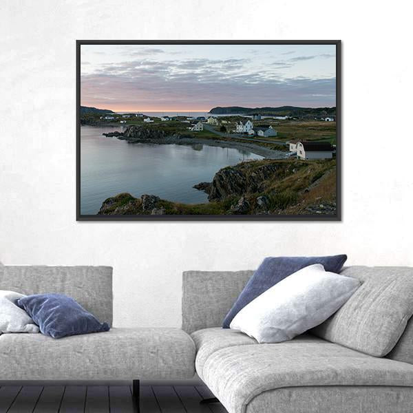 South Twillingate Island In Canada Canvas Wall Art-3 Horizontal-Gallery Wrap-25" x 16"-Tiaracle