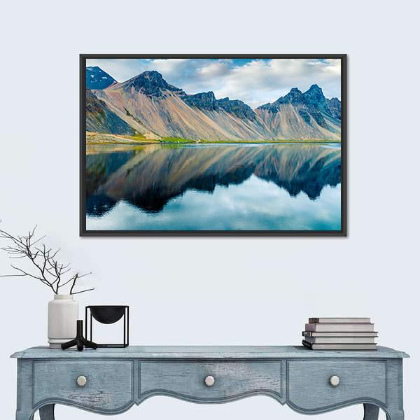 Southeastern Icelandic Coast Canvas Wall Art-1 Piece-Floating Frame-24" x 16"-Tiaracle