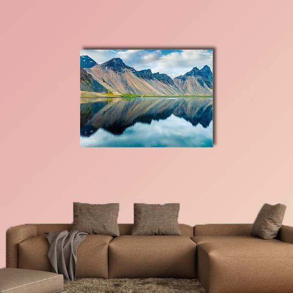 Southeastern Icelandic Coast Canvas Wall Art-1 Piece-Gallery Wrap-48" x 32"-Tiaracle