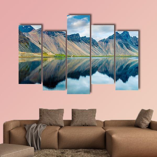 Southeastern Icelandic Coast Canvas Wall Art-5 Pop-Gallery Wrap-47" x 32"-Tiaracle