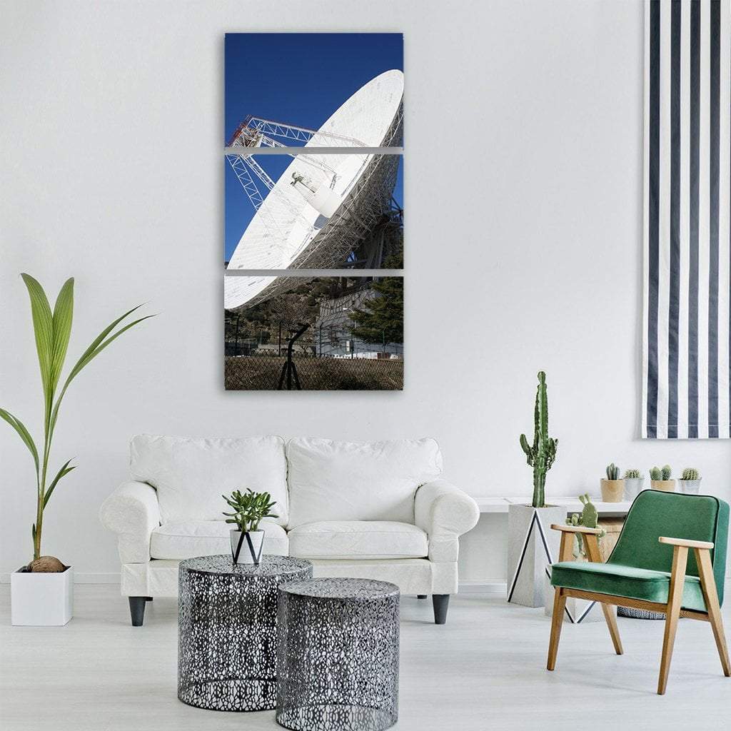 Space Antenna Receptor Vertical Canvas Wall Art-3 Vertical-Gallery Wrap-12" x 25"-Tiaracle