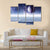 Space Planets And Starry Sky Canvas Wall Art-4 Pop-Gallery Wrap-50" x 32"-Tiaracle