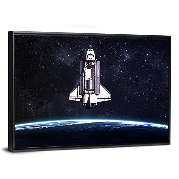 Space Shuttle Taking Off On A Mission Canvas Wall Art-3 Horizontal-Gallery Wrap-25" x 16"-Tiaracle
