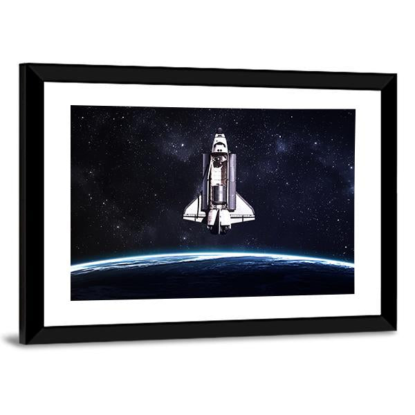 Space Shuttle Taking Off On A Mission Canvas Wall Art-3 Horizontal-Gallery Wrap-25" x 16"-Tiaracle