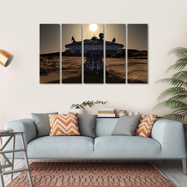 Space Station Canvas Wall Art-5 Horizontal-Gallery Wrap-22" x 12"-Tiaracle