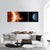 Space Universe Panoramic Canvas Wall Art-3 Piece-25" x 08"-Tiaracle