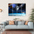 Space View From Earth Space Canvas Wall Art-4 Horizontal-Gallery Wrap-34" x 24"-Tiaracle