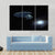 Spaceship Moving Away From Galaxy Canvas Wall Art-3 Horizontal-Gallery Wrap-37" x 24"-Tiaracle