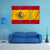 Spain National Flag Canvas Wall Art-3 Horizontal-Gallery Wrap-37" x 24"-Tiaracle