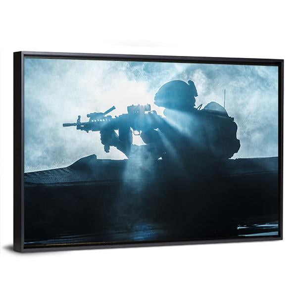 Special Forces Marine Operators Canvas Wall Art-3 Horizontal-Gallery Wrap-25" x 16"-Tiaracle