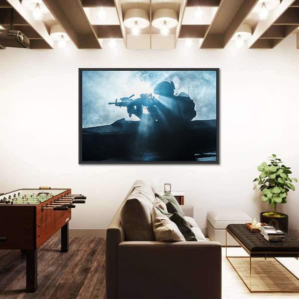 Special Forces Marine Operators Canvas Wall Art-3 Horizontal-Gallery Wrap-25" x 16"-Tiaracle